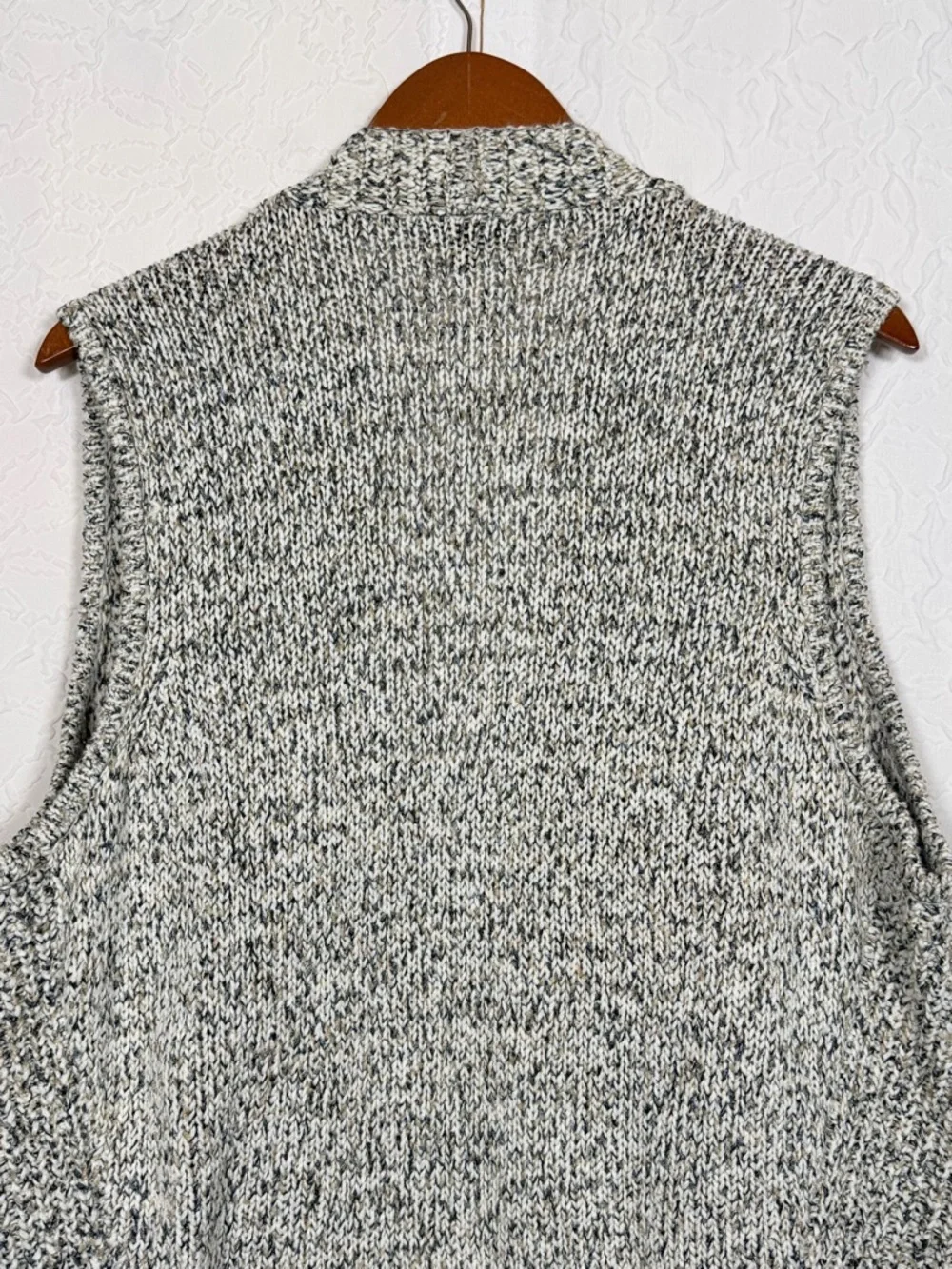 Jones New York Open Front Knit Cardigan Shawl Collar Vest Sz XL